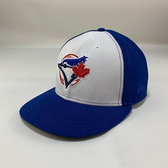 Toronto Blue Jays MLB Blue White New Era 40th Season Patch Fitted Hat Mens 7 3/8 - Picture 3 of 6